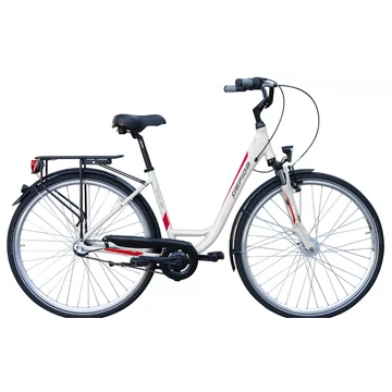 Gepida Reptila 200 2025 Női városi kerékpár - Fehér/Piros