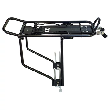 Bikefun Állítható 24"-28" Hátsó csomagtartó - Fekete