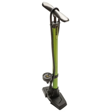 Bikefun Sirocco Acél műhelypumpa nyomásmérővel - Zöld