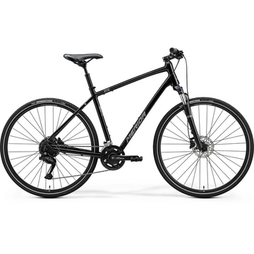 Merida Crossway 100 2024 Férfi cross kerékpár - Fényes fekete/Ezüst