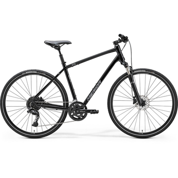 Merida Crossway 300 2024 Férfi cross kerékpár - Fényes fekete/Ezüst
