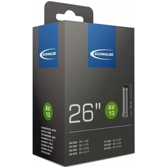 Schwalbe 26 x 1.5-2.4 40mm Autó szelepes belső gumi