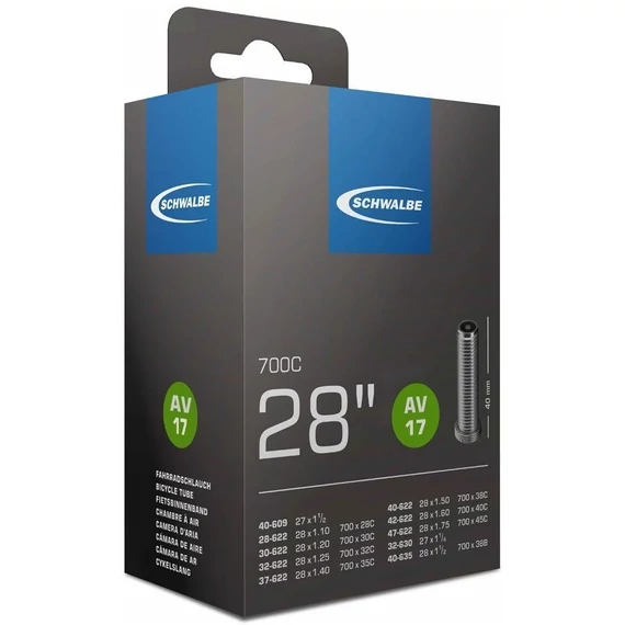 Schwalbe 700 x 28-45C 40mm Autó szelepes belső gumi