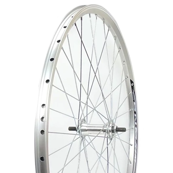 SNM-Assess 26" Duplafalú MTB Első Kerék, csavaros tengellyel - Ezüst