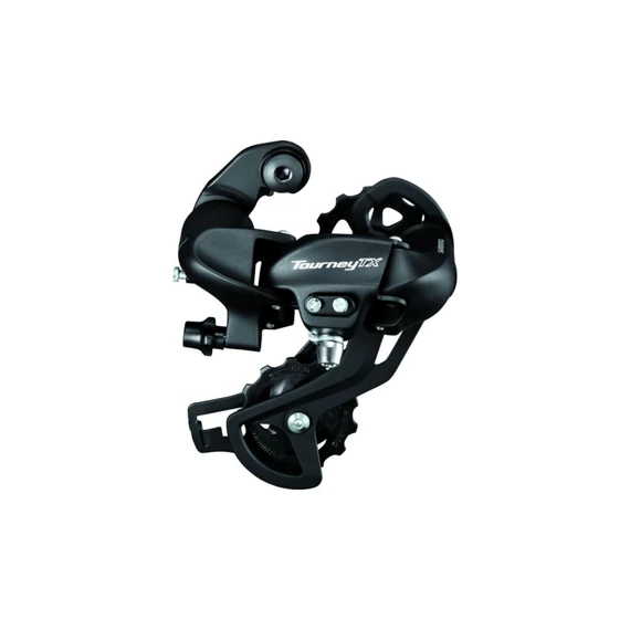 Shimano Tourney RD-TX800-SGS, 7/8s, Hosszú kanalas hátsó váltó - Fekete