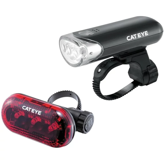 Cateye HL EL-135 + TL LD-130 Elemes lámpa szett