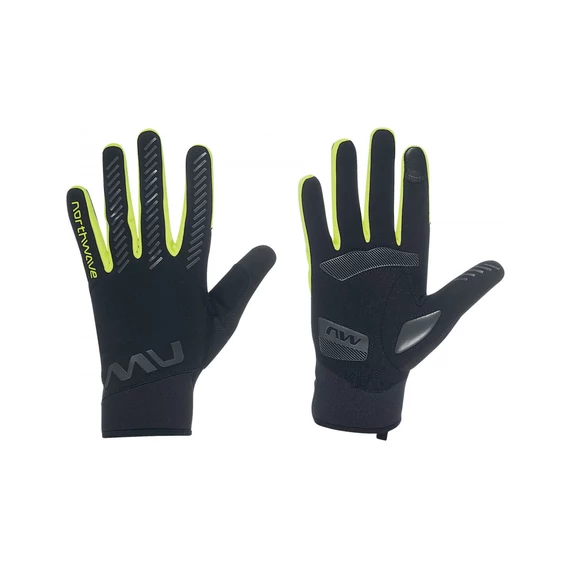 Northwave Active Gel Téli kesztyű - Fekete/Sárga XL